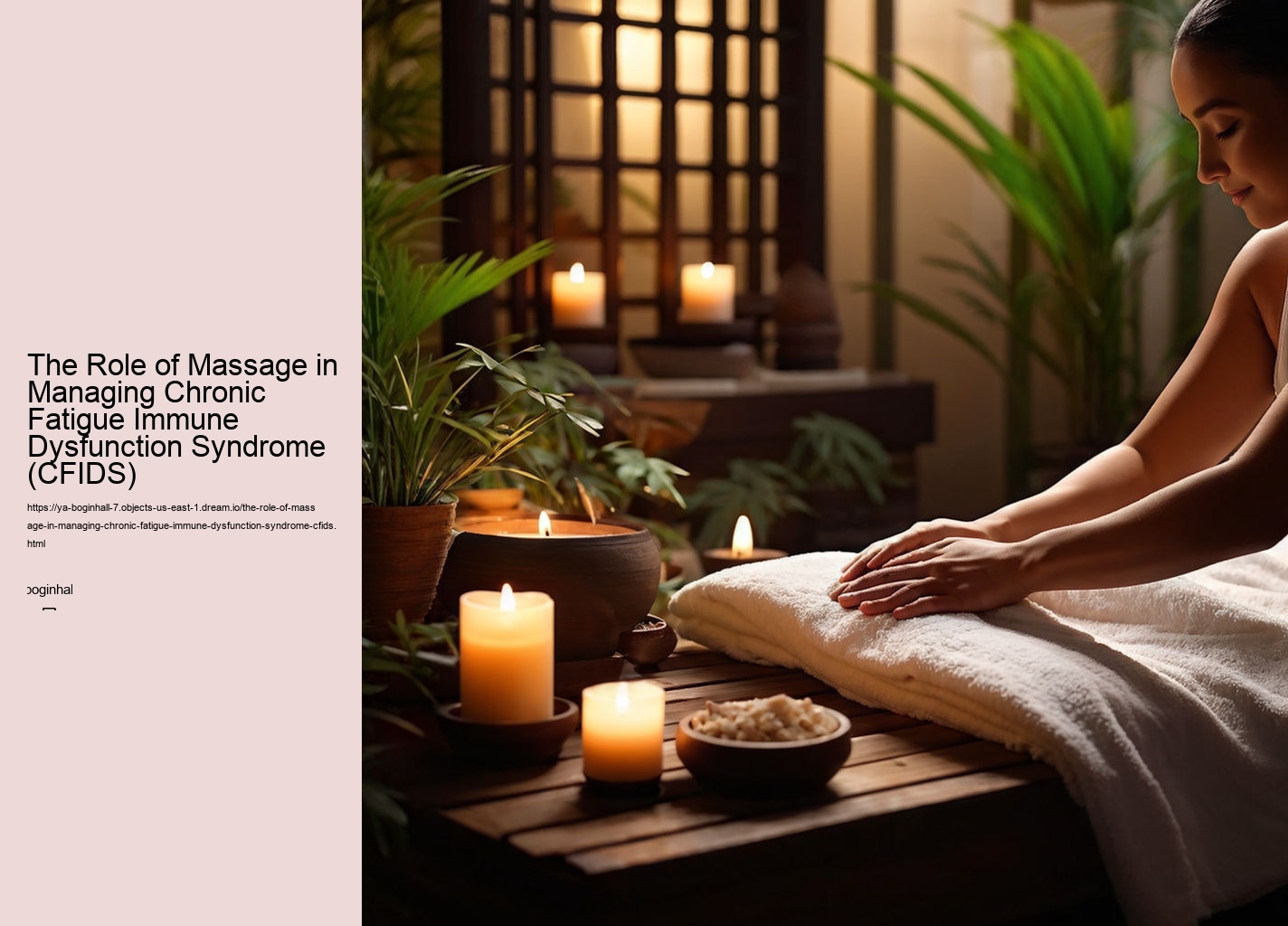 The Role of Massage in Managing Chronic Fatigue Immune Dysfunction Syndrome (CFIDS)